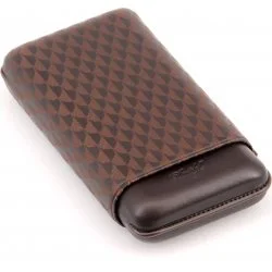 Etui à cigares Davidoff XL-3 cuir marron curing