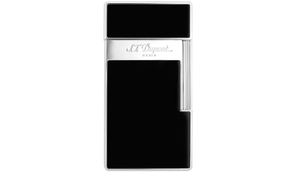 S.T. Dupont Briquet Biggy Noir Laqué Chrome 025001