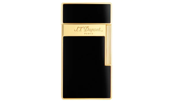 S.T. Dupont Biggy Lighter Noir Laqué Doré 025002