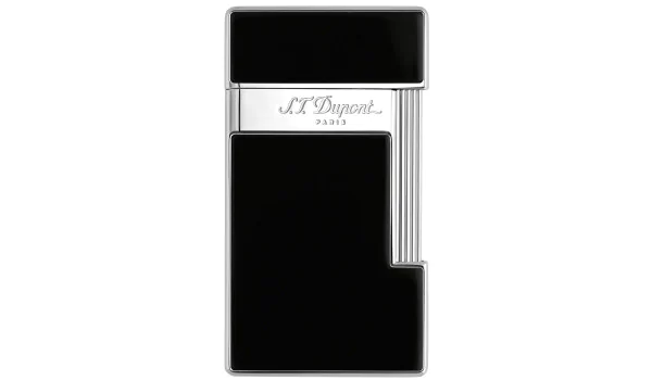 S.T. Dupont Briquet Slimmy Noir Laqué Chrome 028001