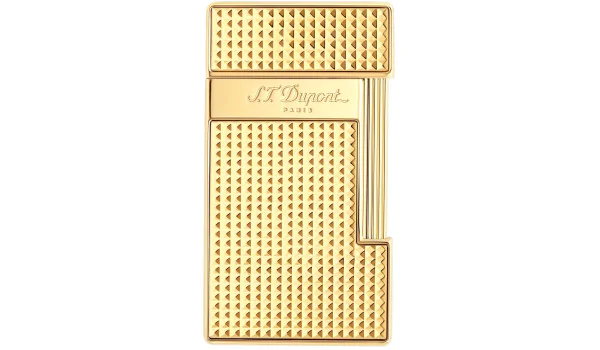 S.T. Dupont Briquet Slimmy Diamond Head Gold 028009