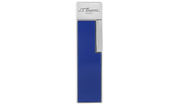 S.T. Dupont Briquet Twiggy Bleu Laqué Chrome 030005