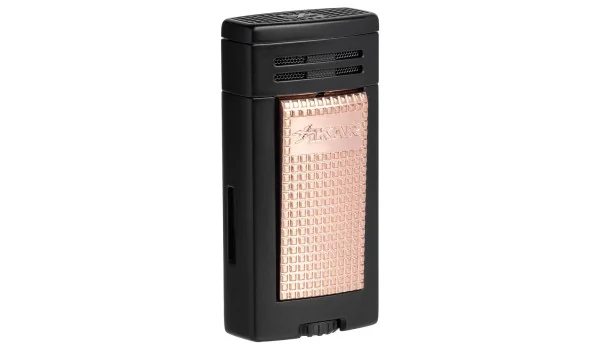 Briquet Xikar Ion Double Jet Noir Rose Doré