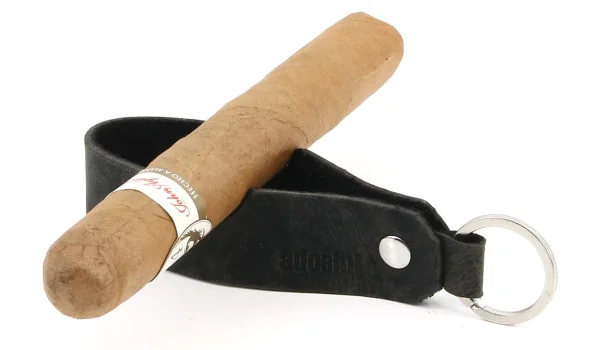 Porte-cigare et porte-pipe adorini en cuir noir édition limitée